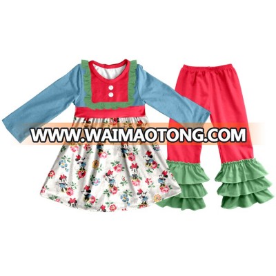 baby cartoon clothing wholesale children's boutique clothing kid clothes 100% cotton outfit