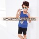 2017 New Design Boys Cloth Set Sleeveless Summer Vest Europea Style Casual Boys Two Pieces Fashion Summer Boy Baby Clothing Sets